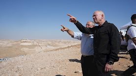 נאמן וגלנט בסיור בשמורה בגוש עציון, צילום: אריק מרמור/ מועצת גוש עציון